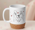 Mug Couple Line Art – Minimal & Élégant