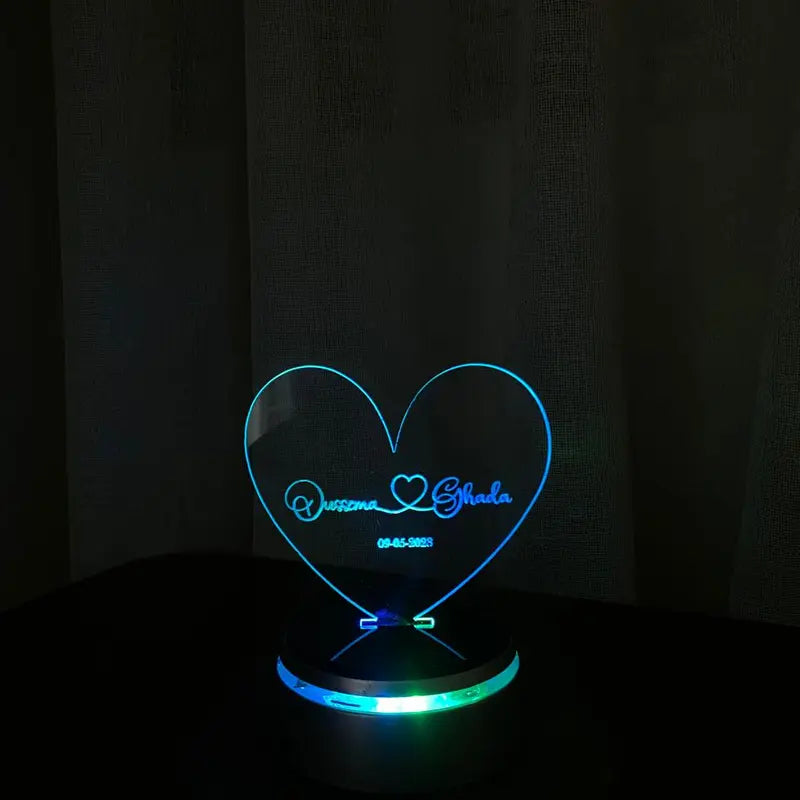 lampe LED "Amour Éternel"