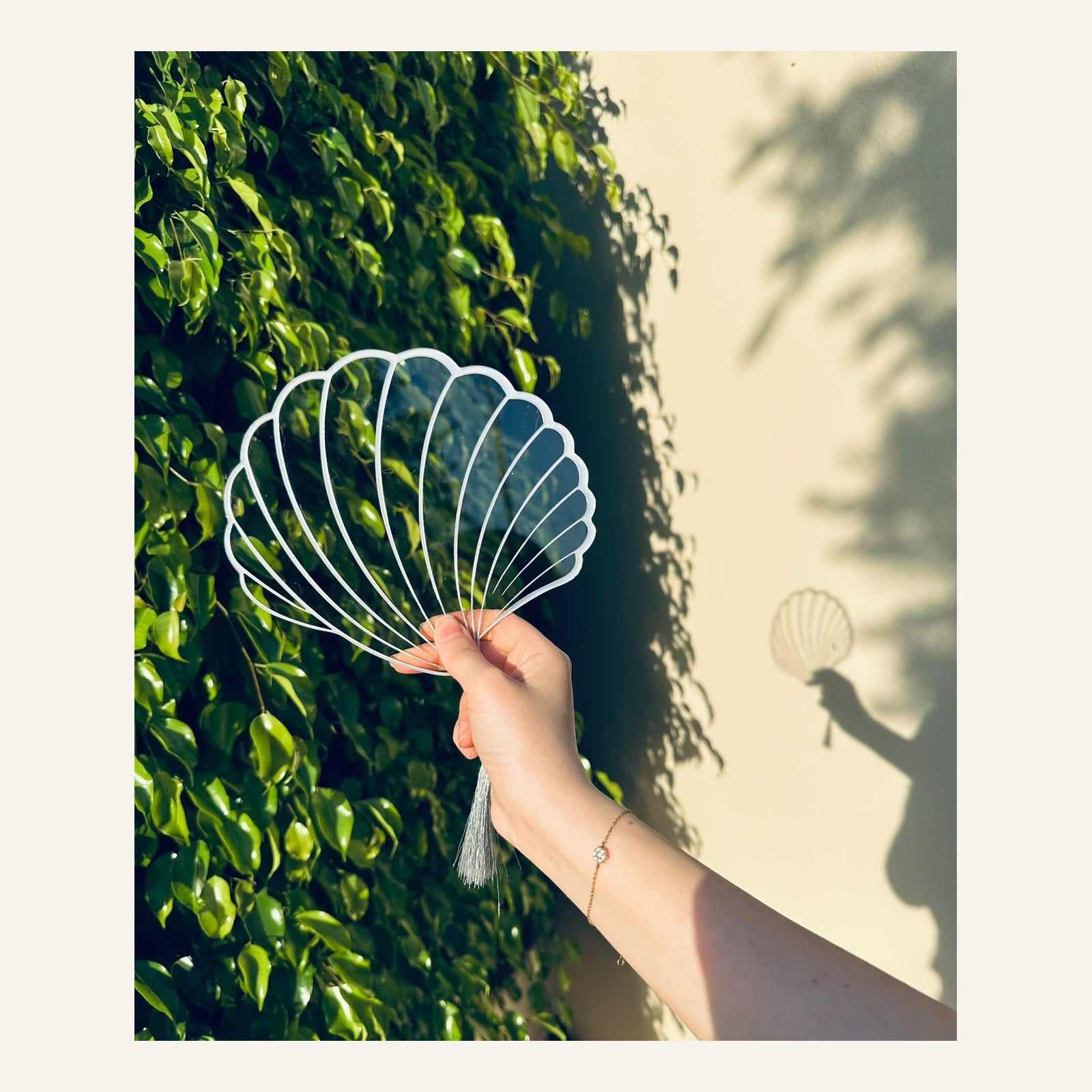 Éventail Coquillage Cristal